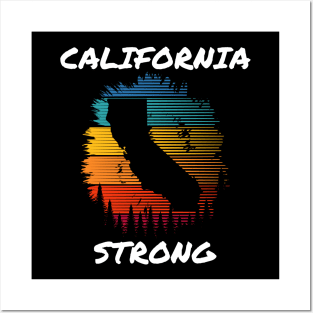 California Strong Color Blast Posters and Art